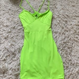 Neon green mimi dress